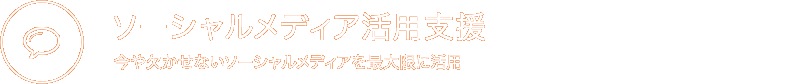 ソーシャルメディア活用支援 今や欠かせないソーシャルメディアを最大限に活用